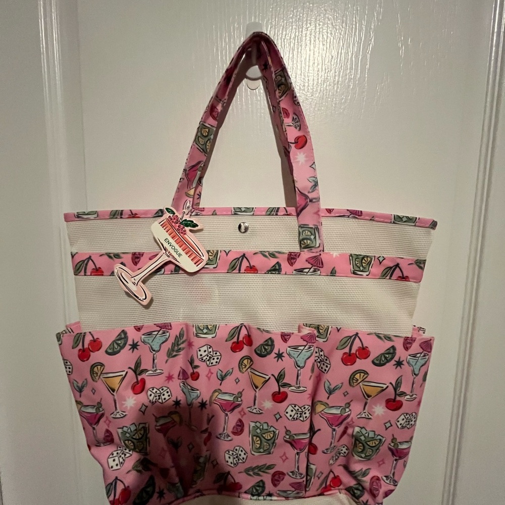 Pink Patterned Tote Bag - Picture 4 of 4